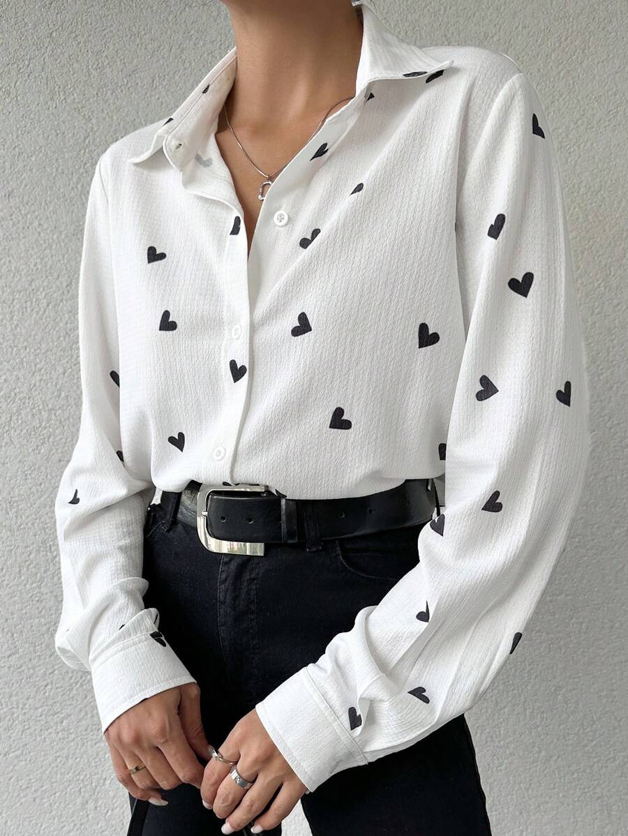 Chemise géométrique eurmuse texturée imprimée femme — boutons