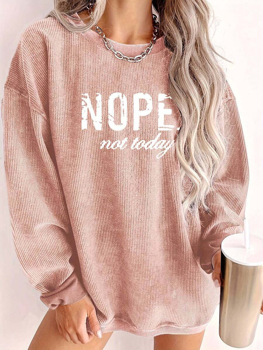 Sweat-shirt large étoffe femme — pour tous les jours