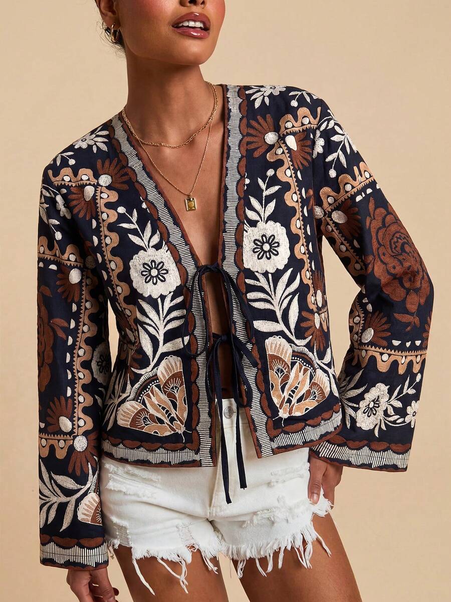 Blouse large travachic ample manches femme — nœud