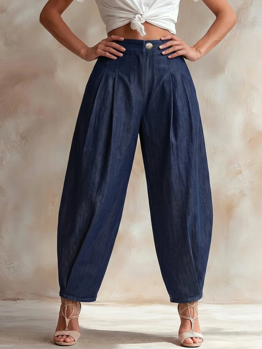 Pantalon casual large femme — pour le bureau