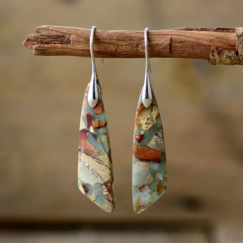 Boucles d'oreilles femme pierre naturelle